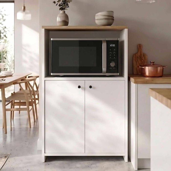 Hanah Home Armario Multiusos Vrn1-Sw Natural y Blanco Hanah Home Armario Multiusos Vrn1-Sw Natural y Blanco